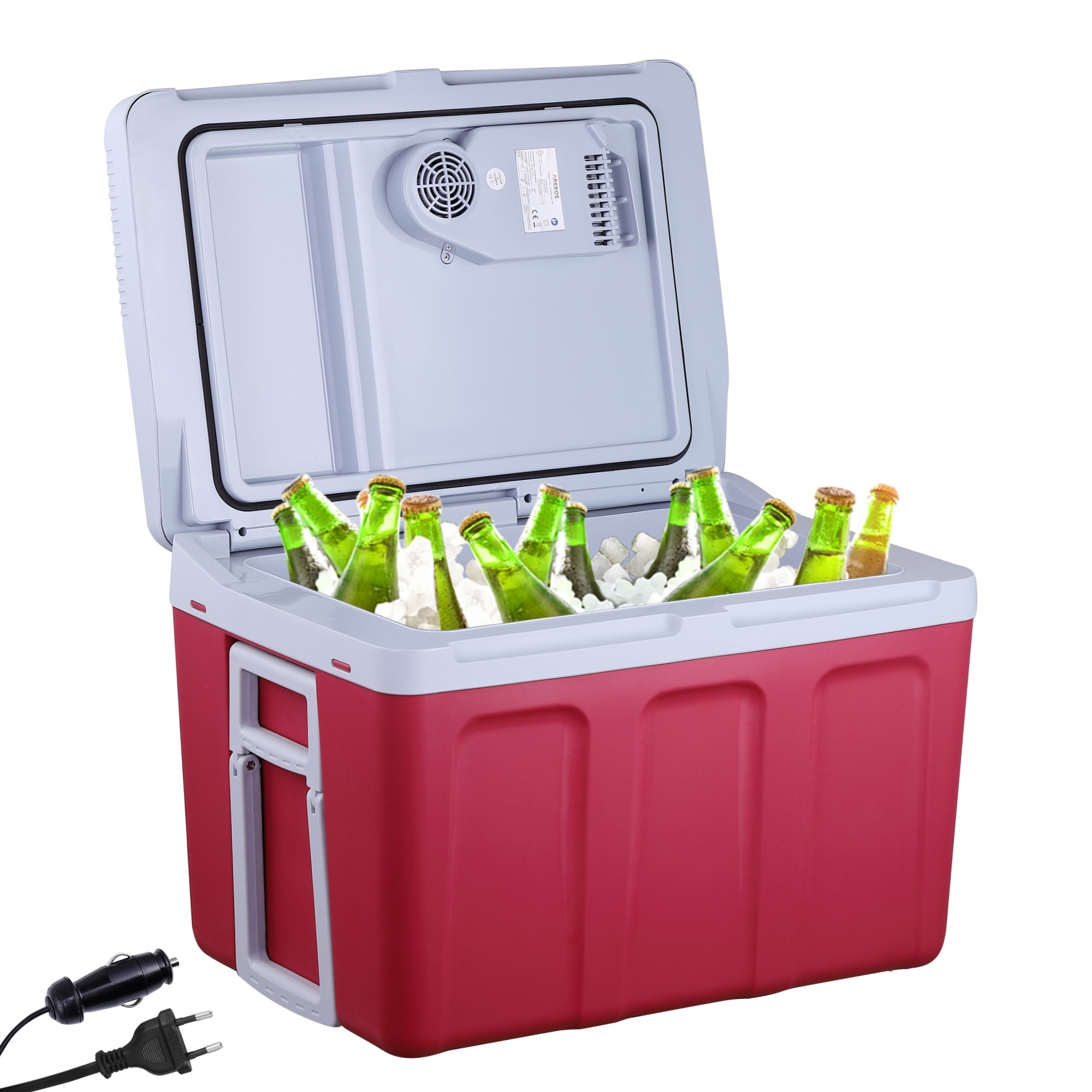 AREBOS Neveras Portátil - Termoeléctrica -12V - Nevera Coche - 40L - Nevera Camping con modo ECO