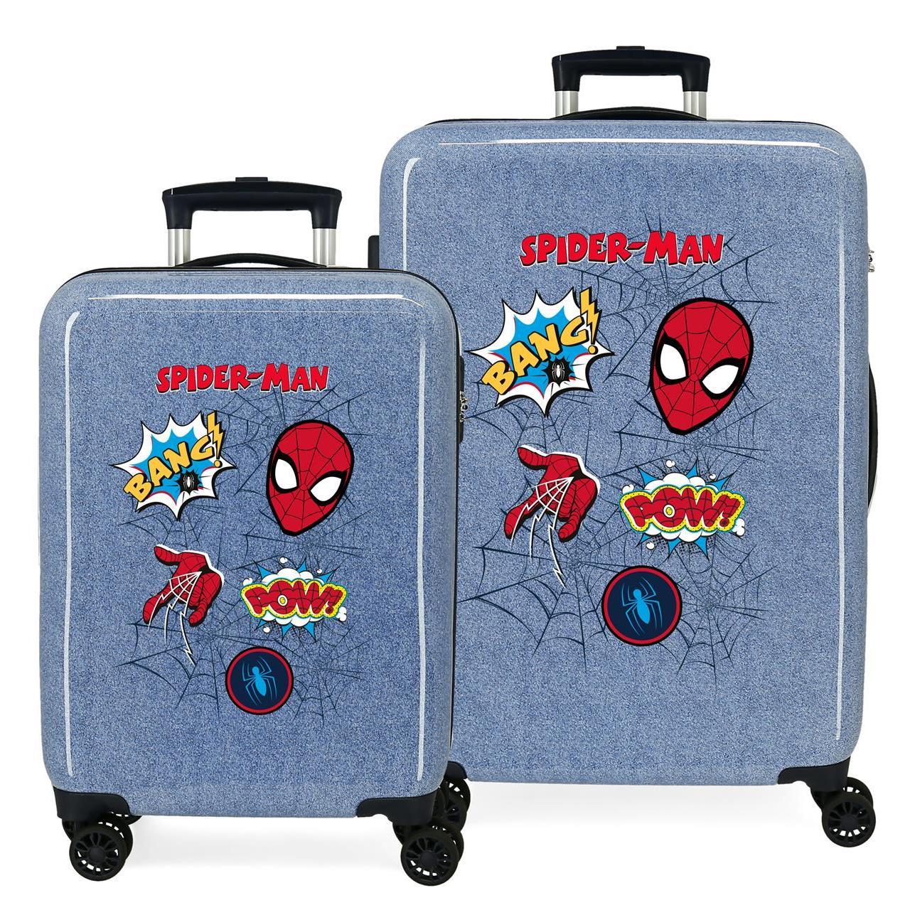 Juego de maletas Marvel Spiderman  denim 68x48x26cm