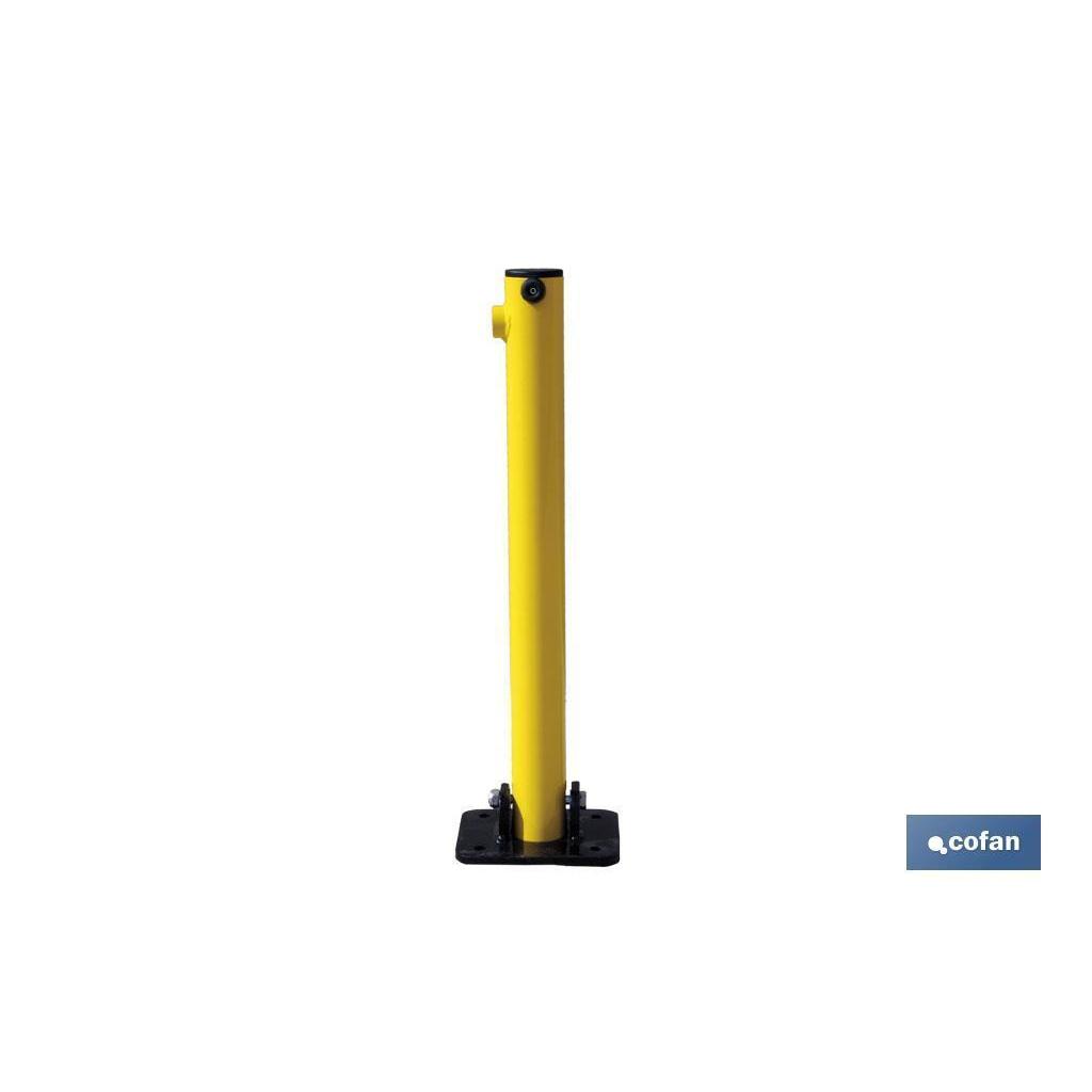 Poste abatible para parking c/cerradura