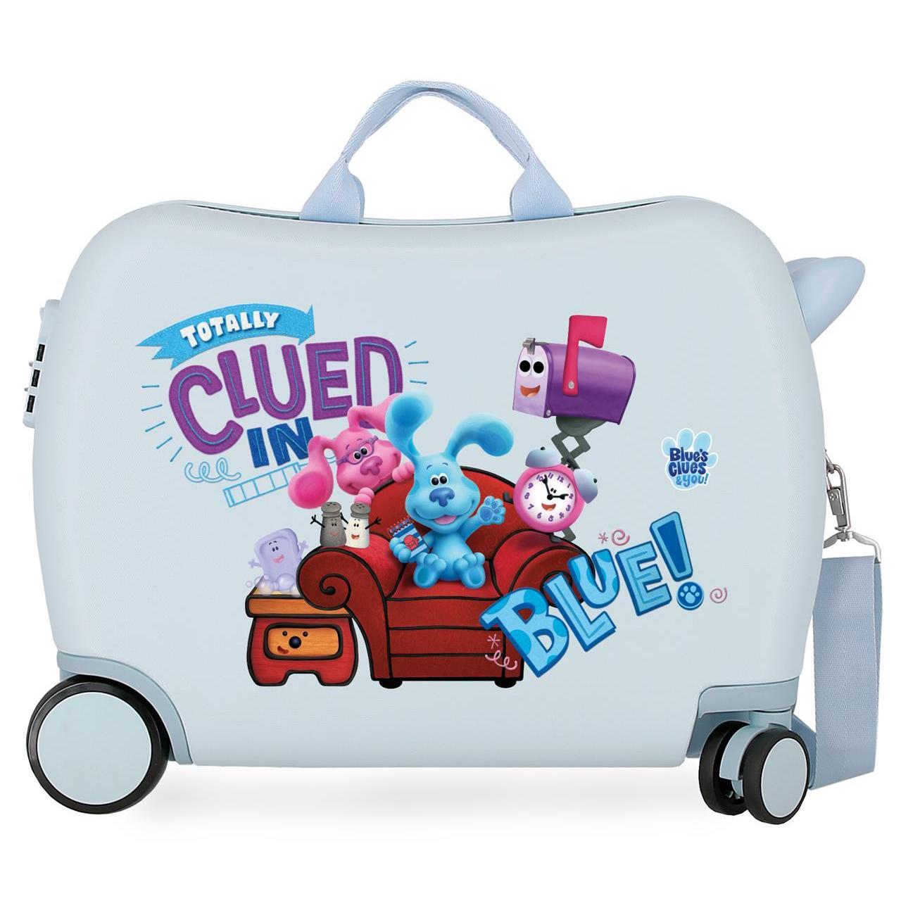 Maleta Infantil Nickelodeon Blue's clues & you azul claro 38x50x20cm