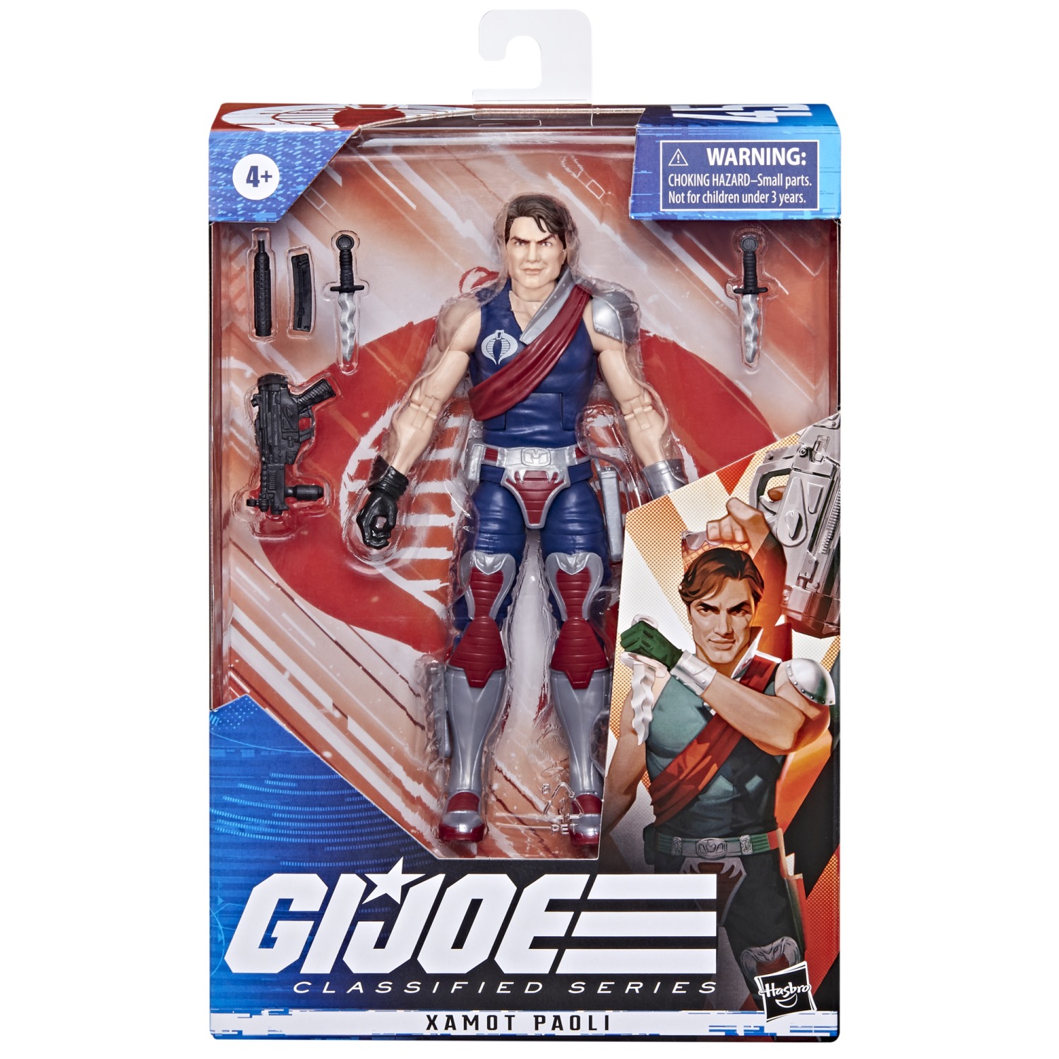 G.I. Joe Serie clasificada Xamot Paoli Figura de acción 45 Juguete Coleccionable Premium, múltiples Accesorios de 6 Pulgadas a Escala con Paquete Personalizado Arte Multicolor F4025