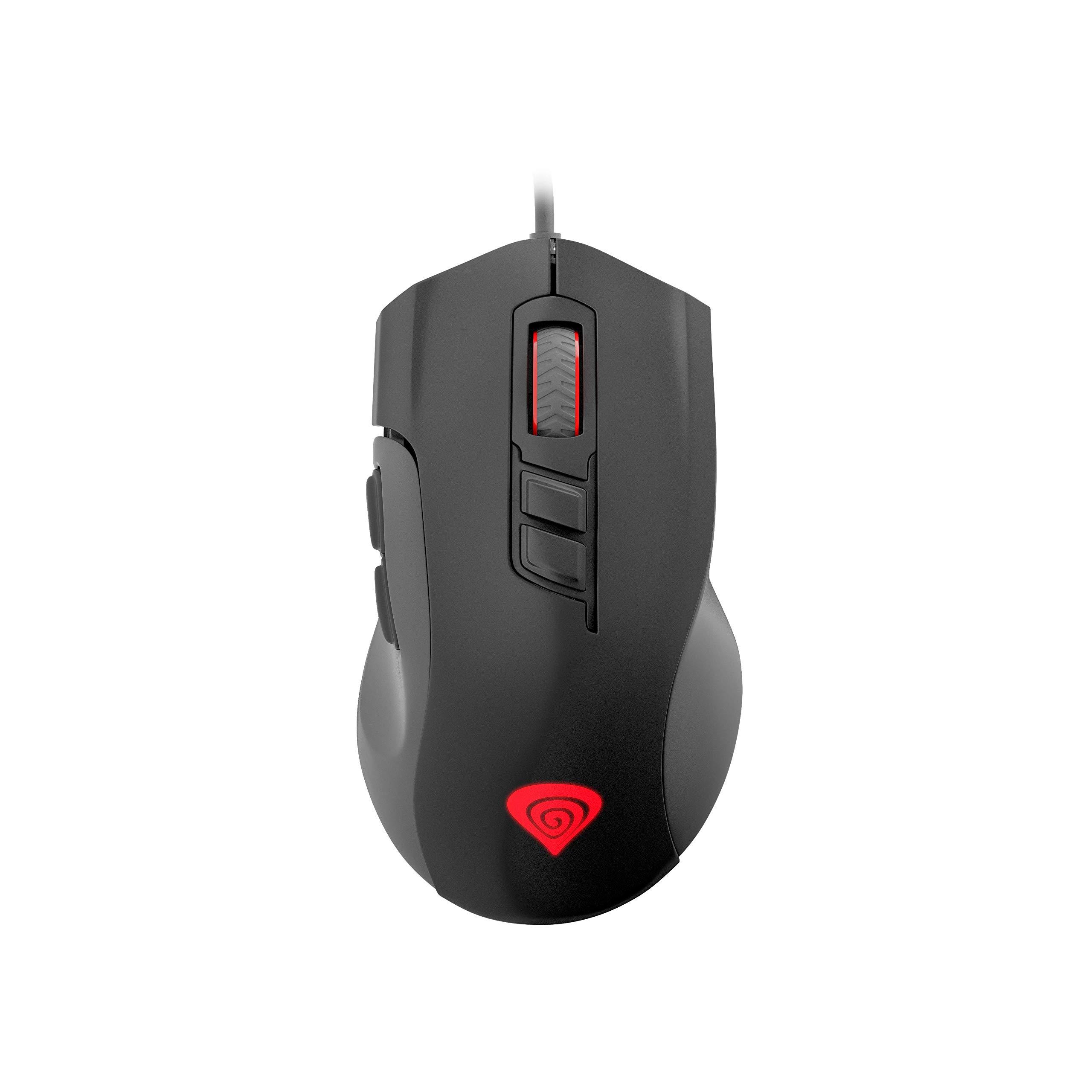 RATON GENESIS XENON 400 GAMING OPTICO 5200DPI USB NEGRO