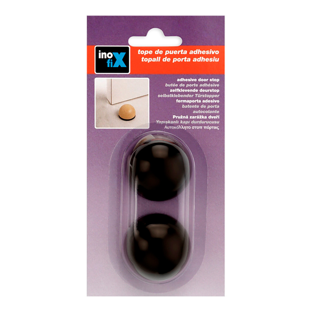 tope adhesivo flexible marron (blister 2 unid.) inofix