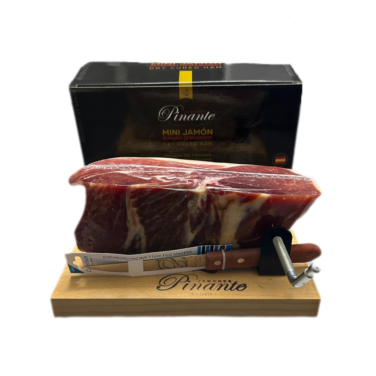 MINI JAMÓN CON TABLA Y CUCHILLO 0.90KG - 1.00KG  - JAMONES PINANTE