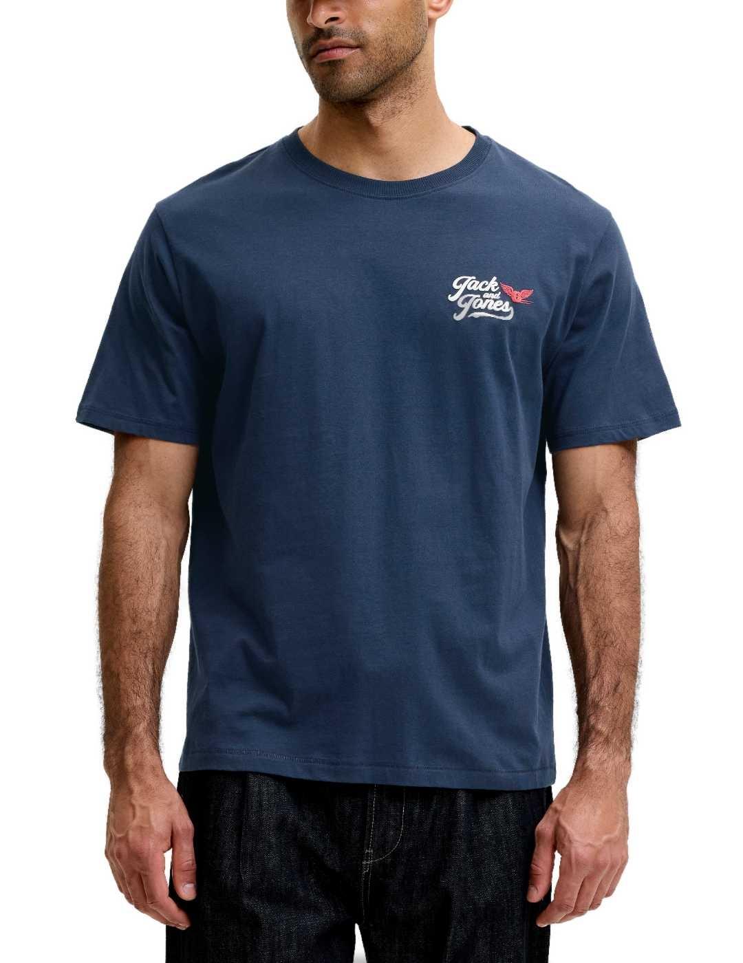 Camiseta Jack&Jones Legend marino manga corta para hombre