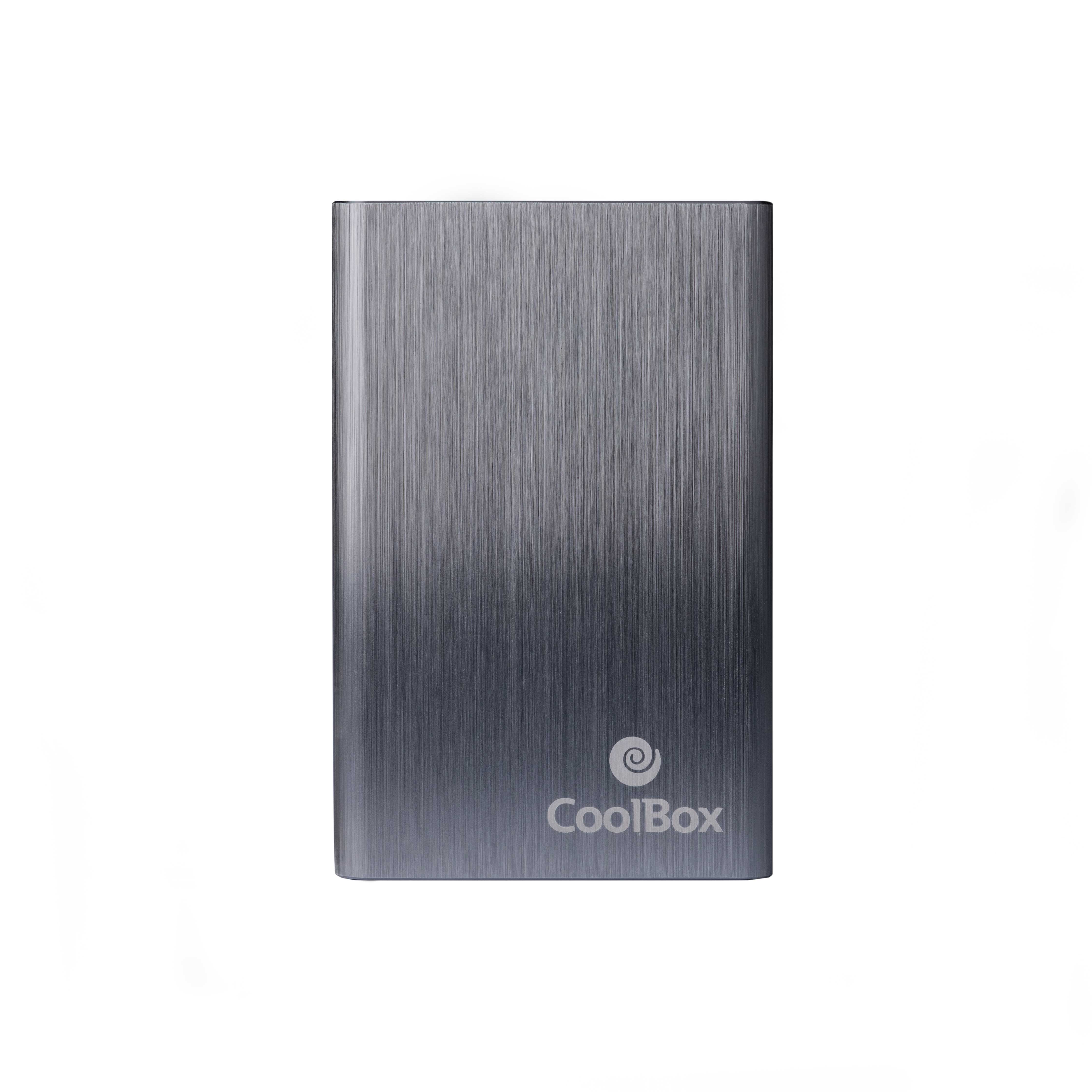 Coolbox - Carcasa externa transparente para discos SSD y HDD 2.5" SATA USB3.0