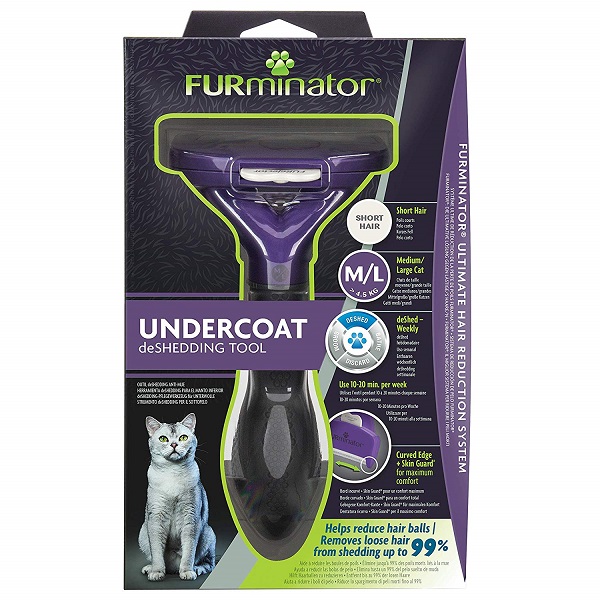 Cepillo para Gatos FURMINATOR Gato PELO CORTO - Talla M/L (> 4,5 kg)
