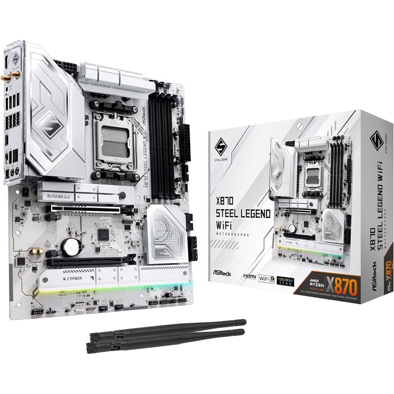 Placa Base ATX, ASRock X870 Steel Legend WiFi