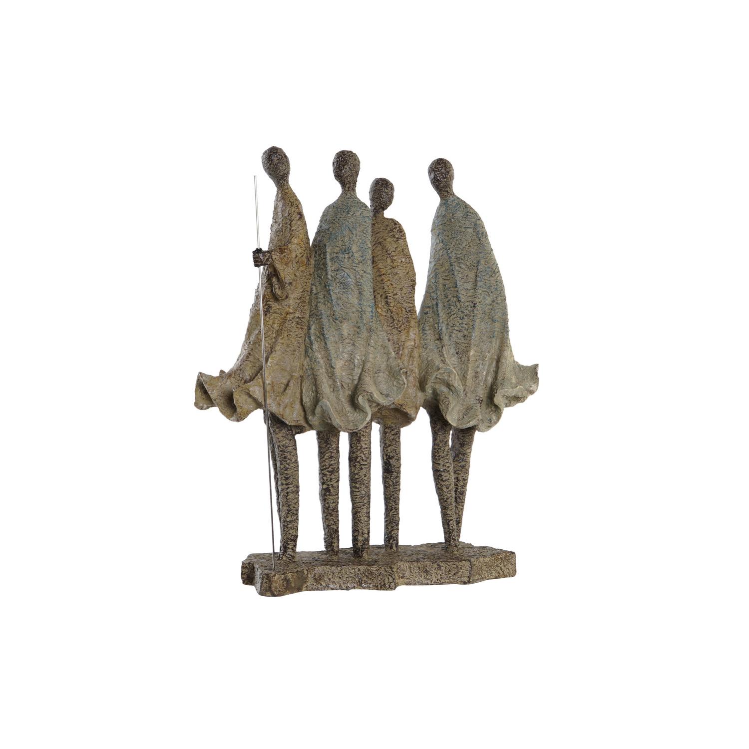 FIGURA RESINA 33,5X14,5X41 AFRICANAS MULTICOLOR FD202545