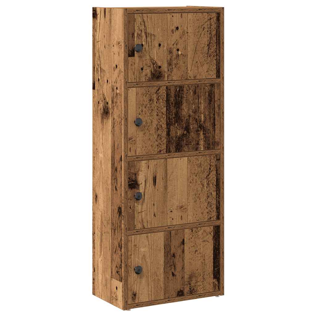vidaXL Estantería de madera de ingeniería 40x24x102 cm Multicolor
