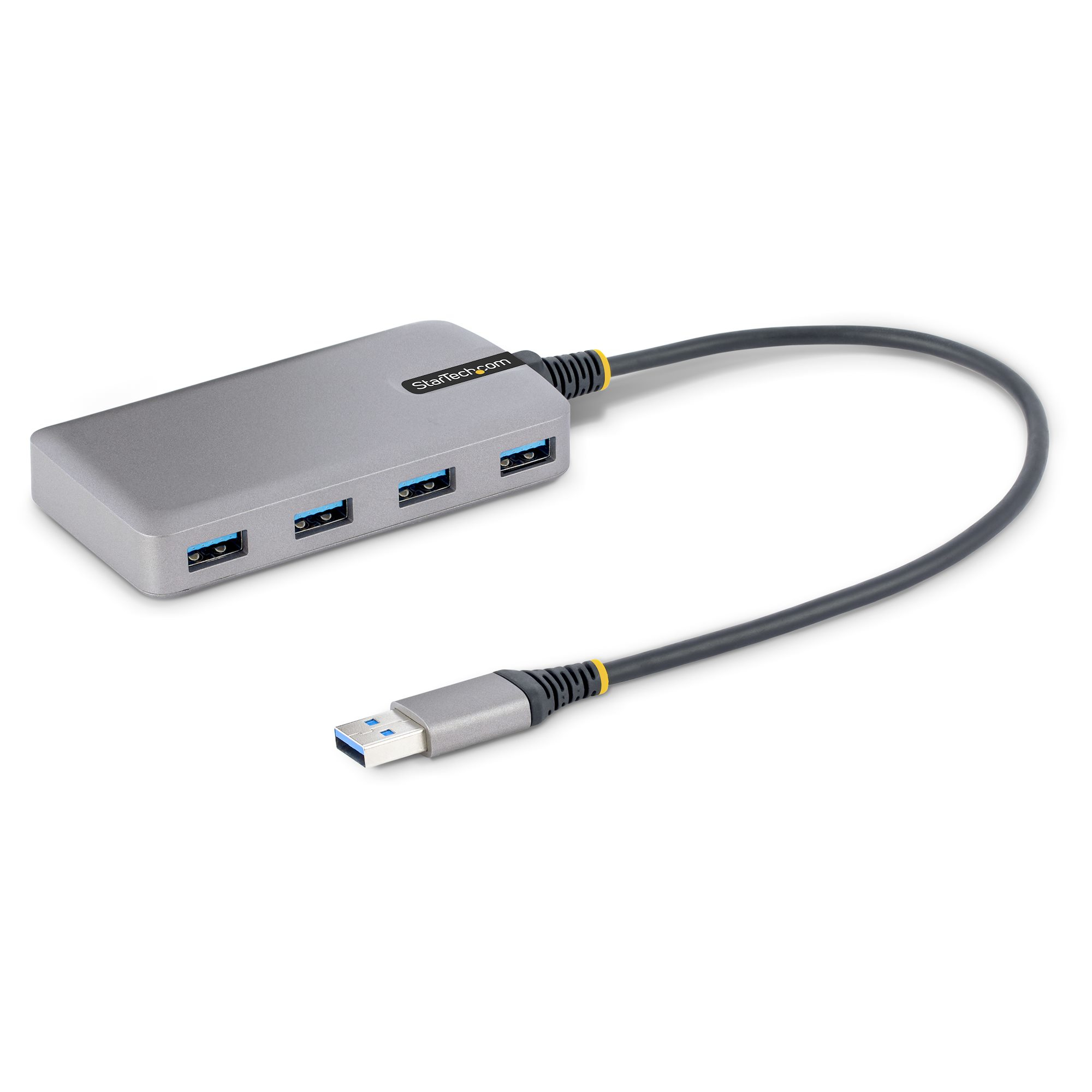 StarTech.com Hub USB de 4 Puertos - USB 3.0 de 5Gbps - Alimentado por el Bus - Concentrador de 4 Pue