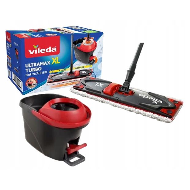 Mopa giratoria plana Vileda Ultramax Turbo XL con cubo