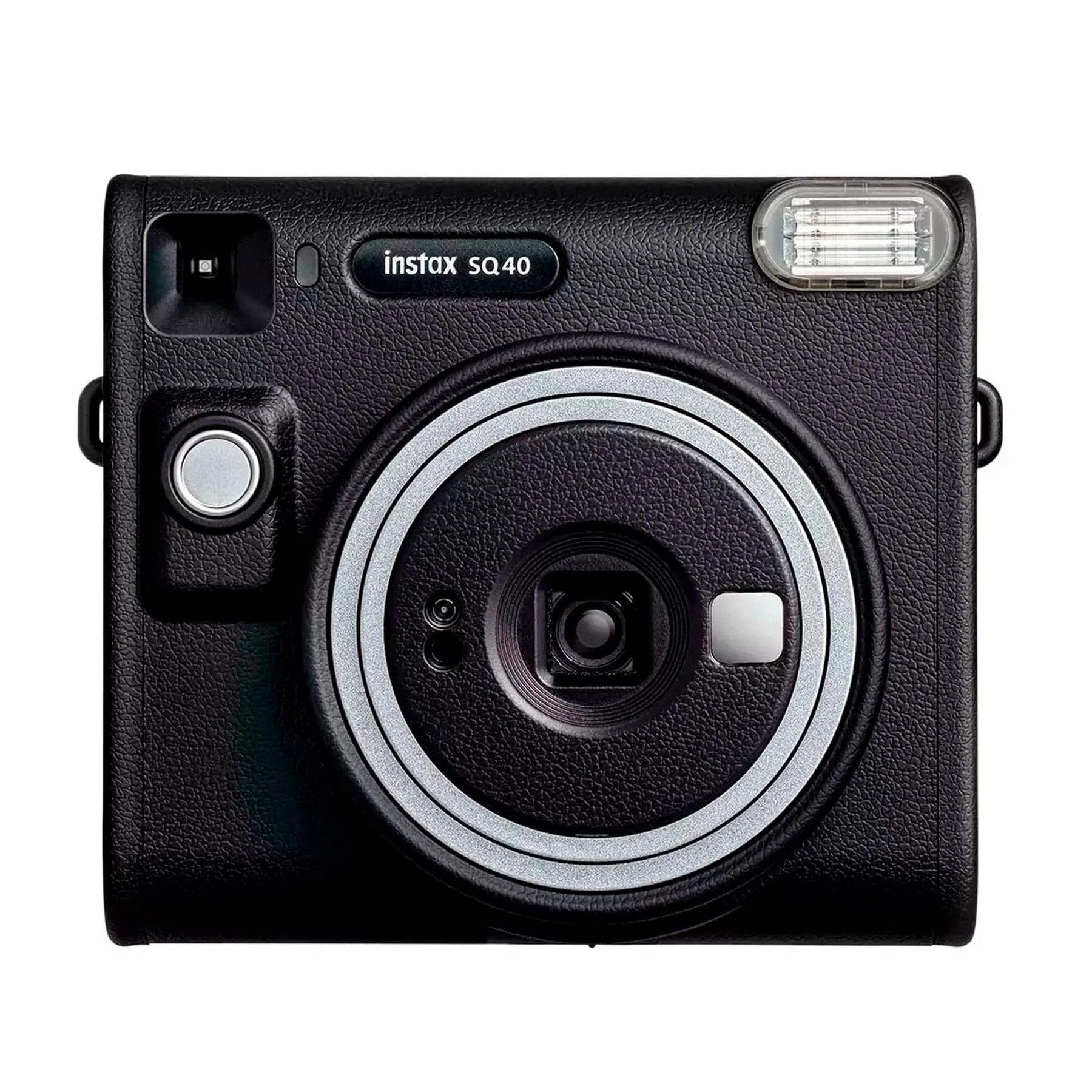 Cámara fotos digital Cámara instantánea Visor Buscador Galileo inverso, 0,4x, con punto de mira Fujifilm INSTAX SQUARE SQ40™ BLACK  | 65,75 mm, Negro