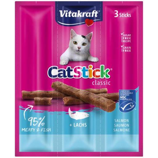 Vitakraft Cat-Sticks Minis Salmon-Trucha (Gatos , Snacks , Palitos) - 3 Stöcke