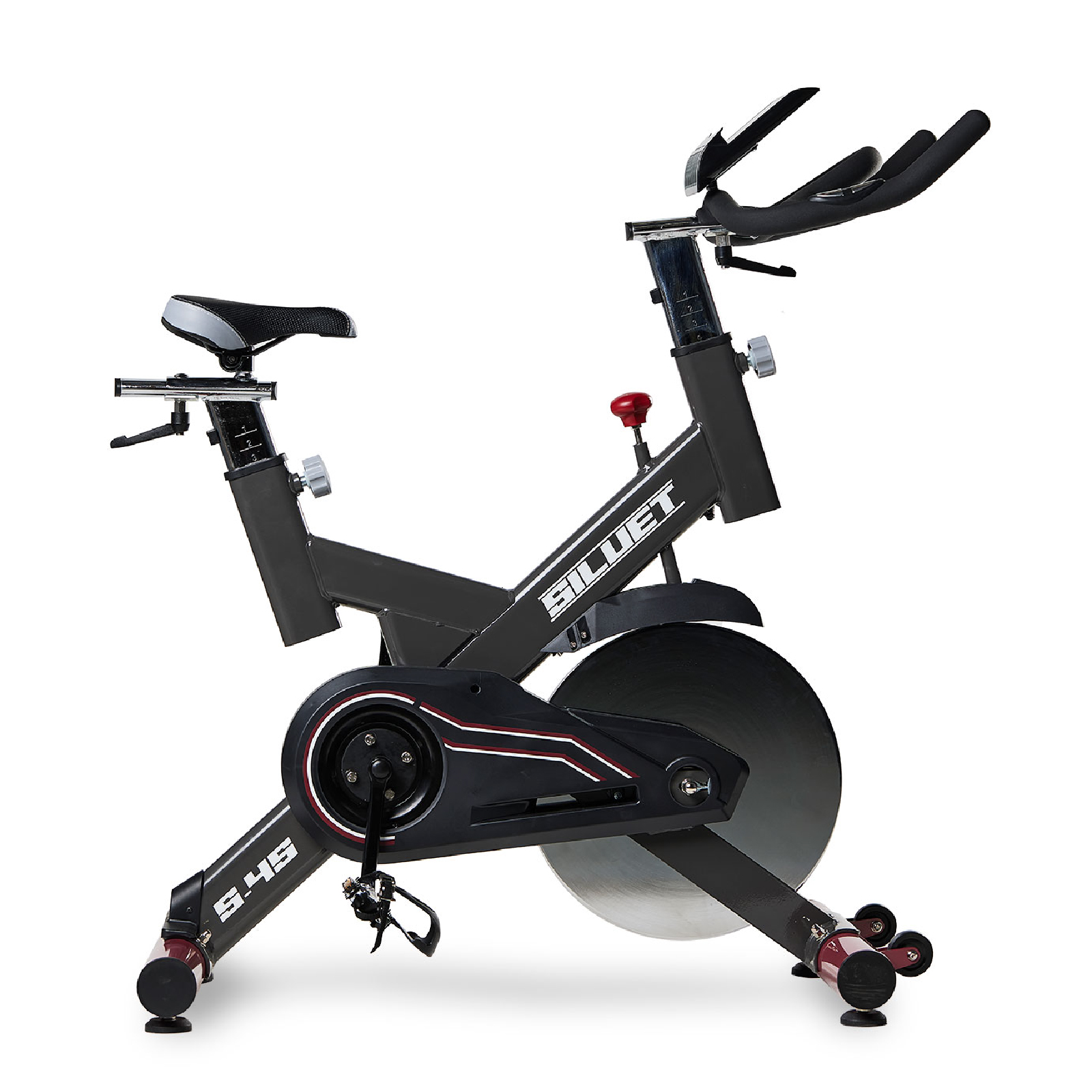 Siluet Bicicleta Ciclo Indoor Siluet S-4S 115x51x119 cm 7 Funciones, Pulsómetro, Inercia 18 Kg y Resistencia Regulable
