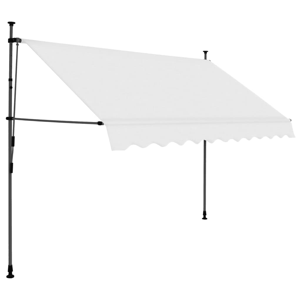 Vidaxl Toldo Retráctil con LED 300 Cm Azul UV Protección Jardín