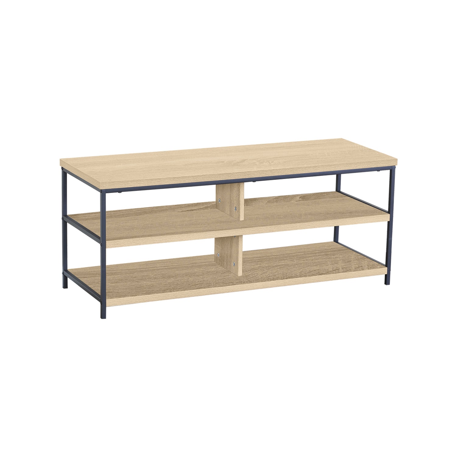 Mueble Tv Mindy - Color Madera natural y negro - Homekit