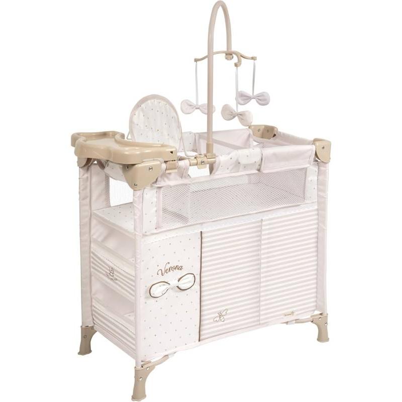 DE CUEVAS TOYS ARMARIO CAMBIADOR PARA MUÑECAS VERONA CON ACCESORIOS