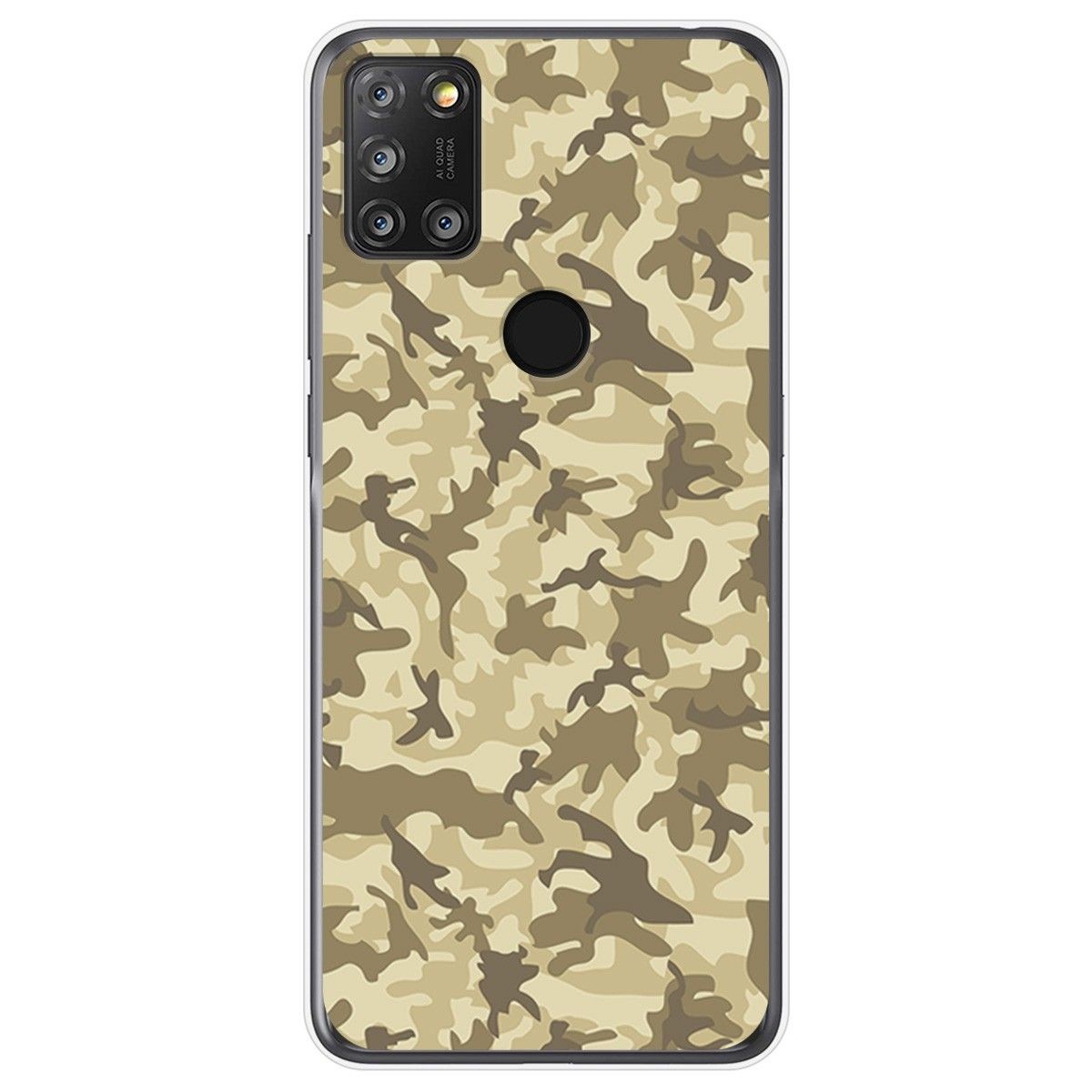 Tumundosmartphone Funda Gel Tpu para Alcatel 3X 4CAM diseño Sand Camuflaje Dibujos