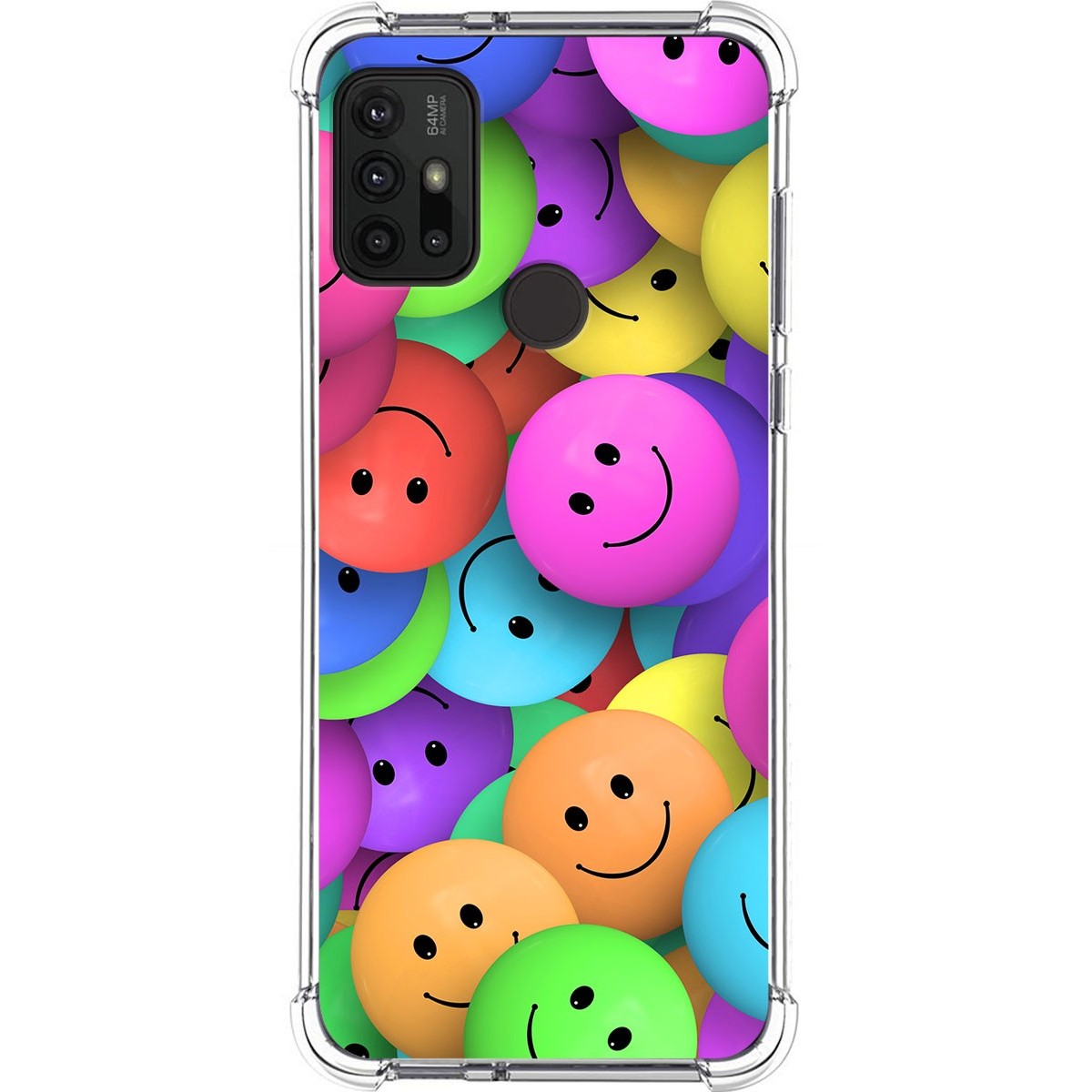 Tumundosmartphone Funda Silicona Antigolpes para Motorola Moto G10 / G20 / G30 diseño Smile Dibujos