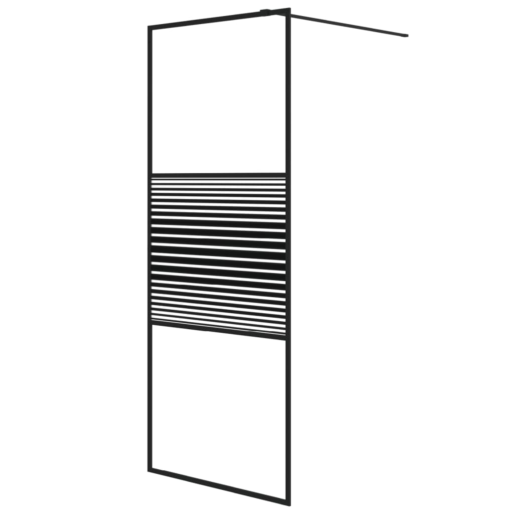 vidaXL Mampara de Ducha Vidrio ESG Transparente 80x195 cm Pantalla Color Blanco,  Negro, y mas