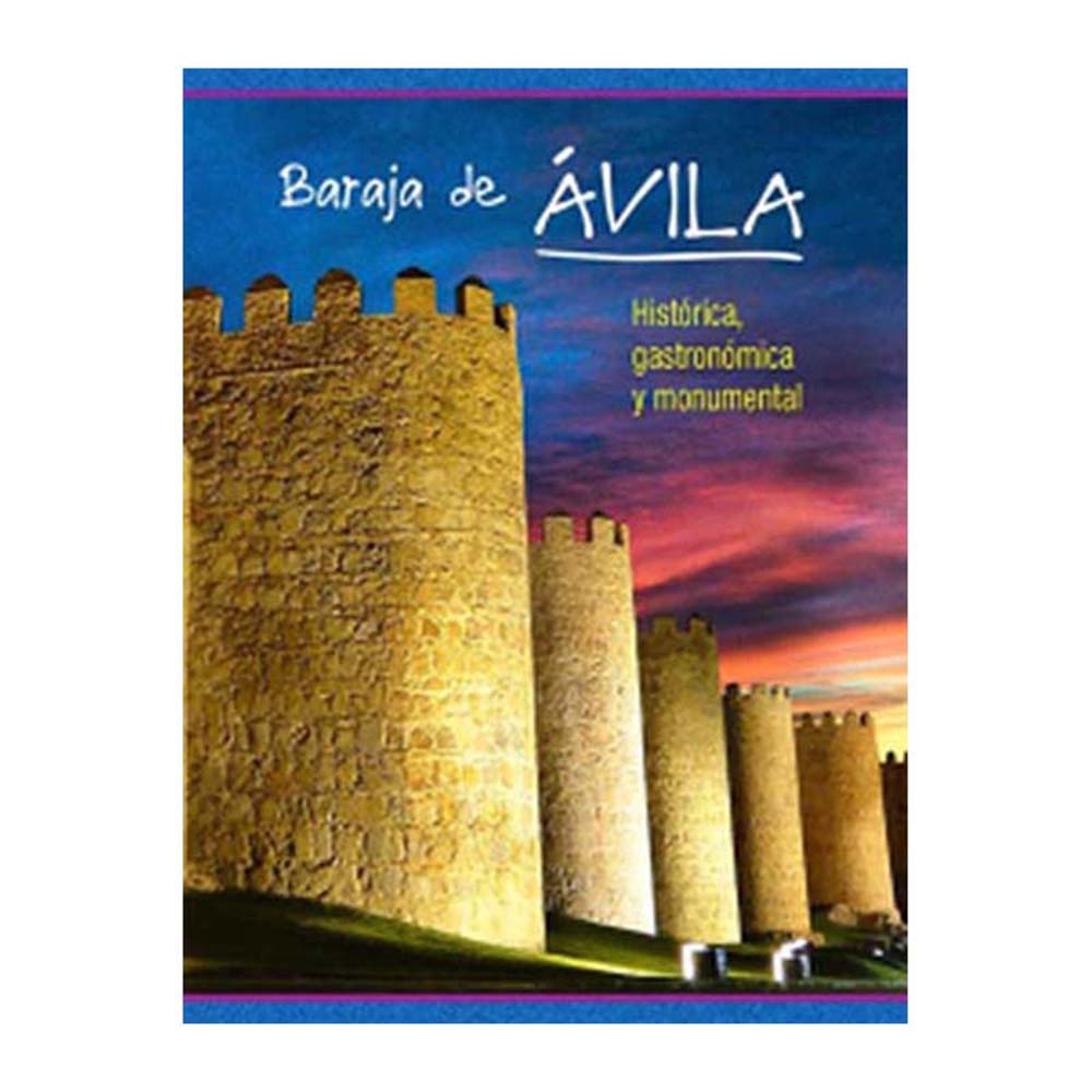 Naipecoleccion Baraja española de 40 cartas Ávila su historia gastronomía y monumentos Judías Chuletones Yemas Edición especial Coleccionista Mus Tute Brisca Viajar