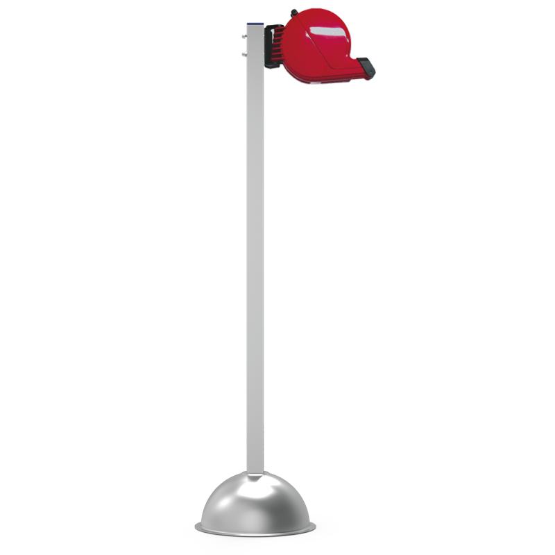 Columna inoxidable para expendedor de turno