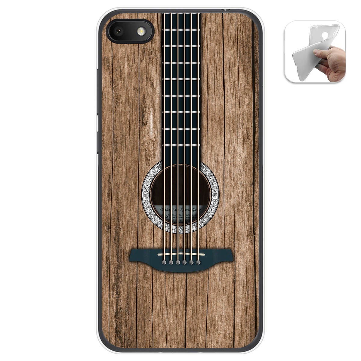 Tumundosmartphone Funda Gel Tpu para Alcatel 1V 2019 diseño Madera 11 Dibujos