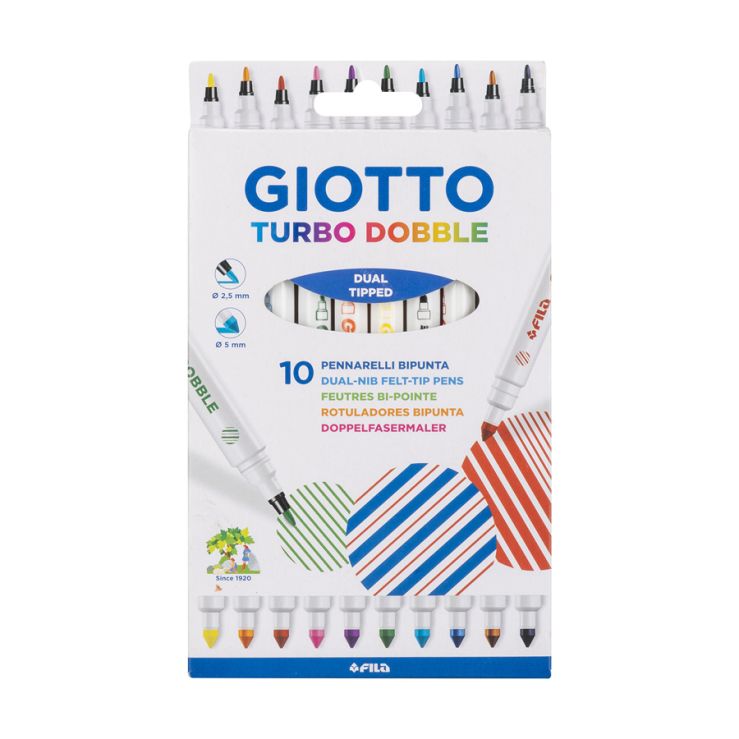 Giotto - ROTULADOR DOBLE PUNTA GIOTTO  10 UND