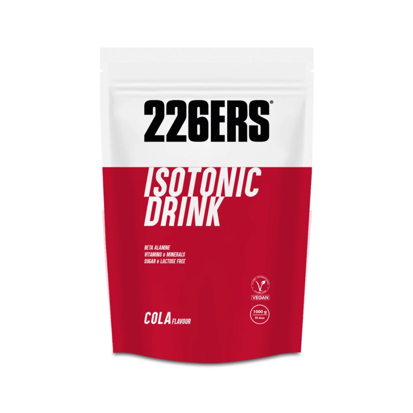 226ers Isotonic Drink 1 kg - Bebida Isotónica con Amilopectina, Sales Minerales y Vitaminas - Sin Azúcar, Sin Gluten y Vegano - Energía y Rehidratación para Deportistas de Resistencia