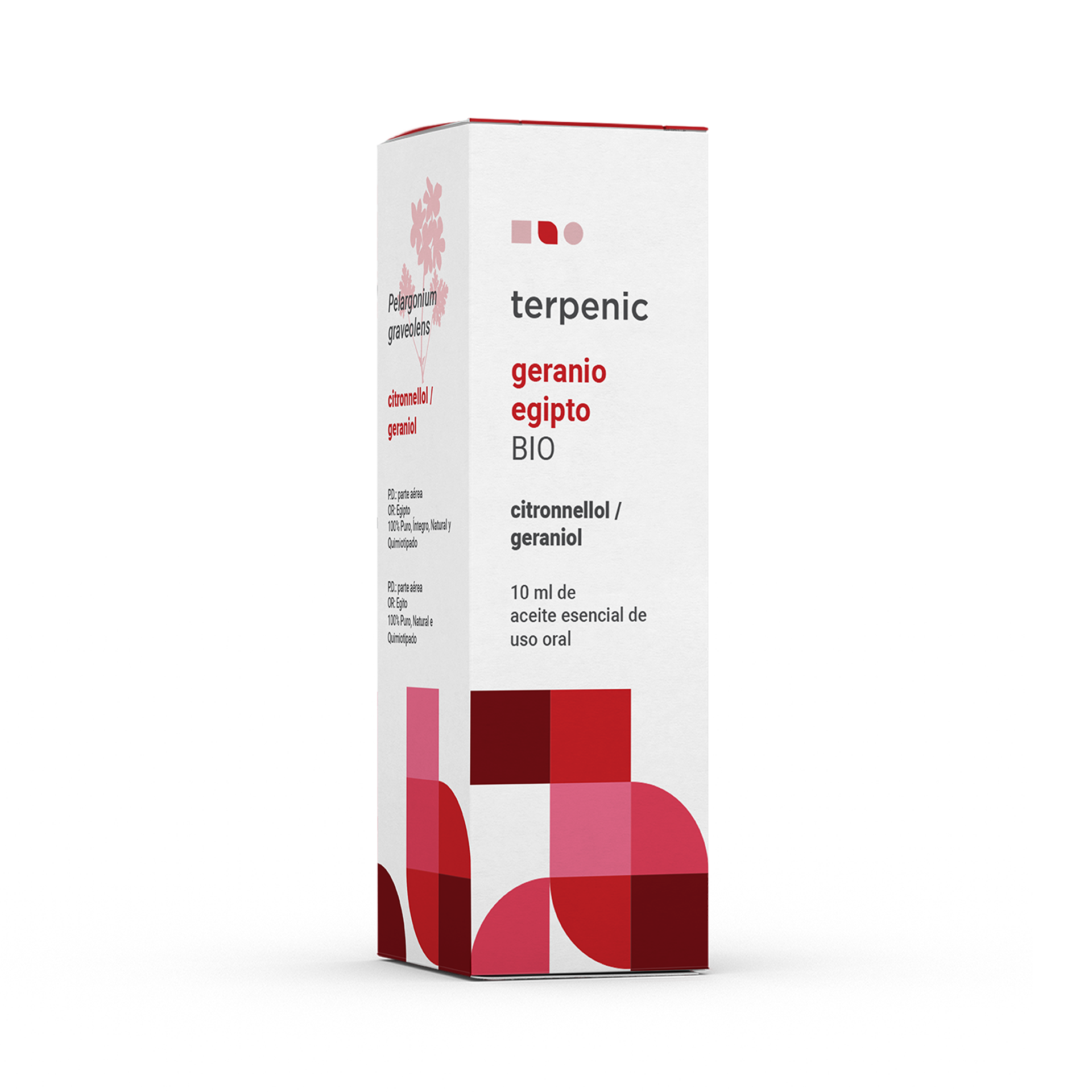 Aceite Esencial Geranio Bio 10 ml de aceite esencial Terpenic