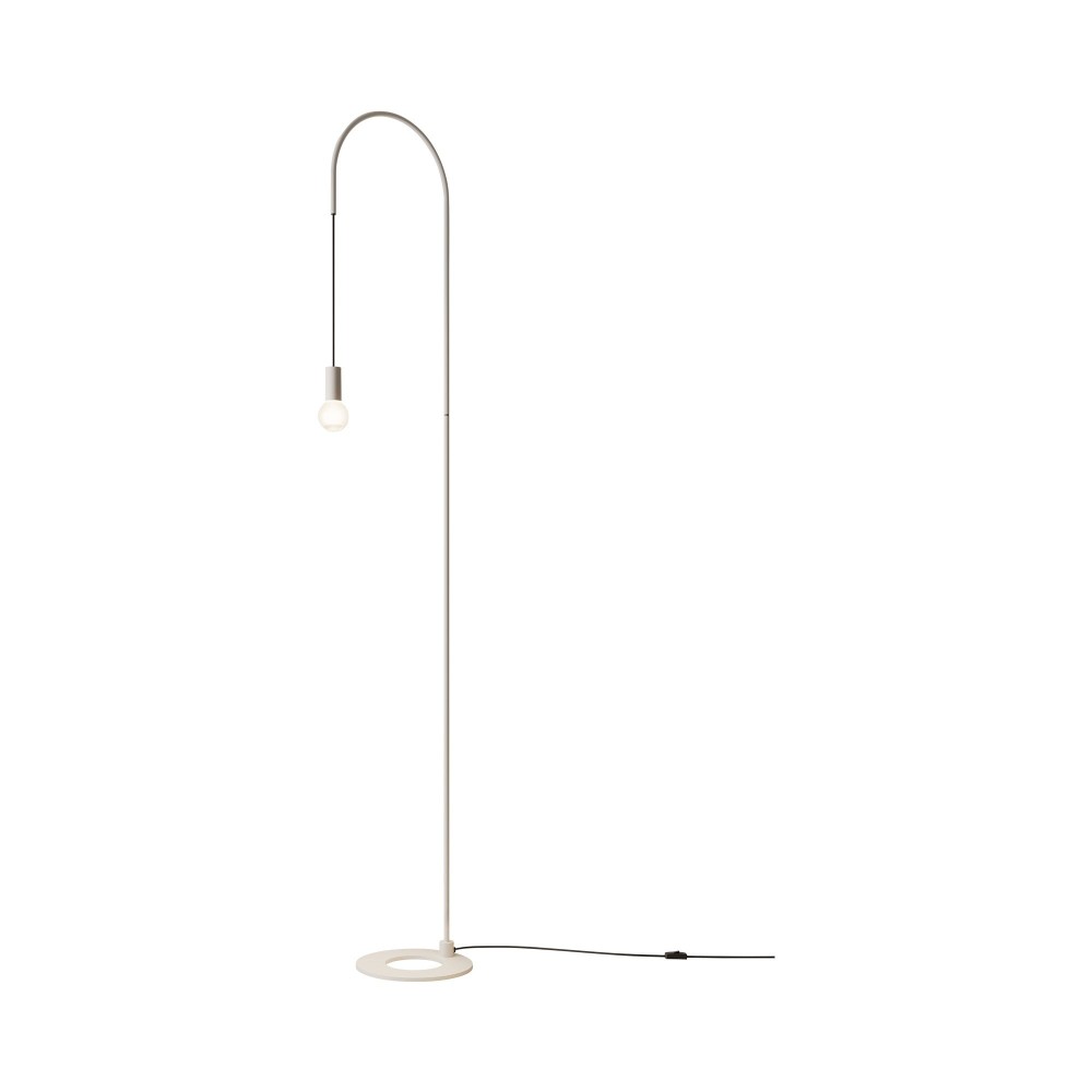 Zafferano - Lámpara de pie Filo, giratoria 200°, metal pintado, bombilla E27 máx. 60 W incluida, altura 231 cm - blanco