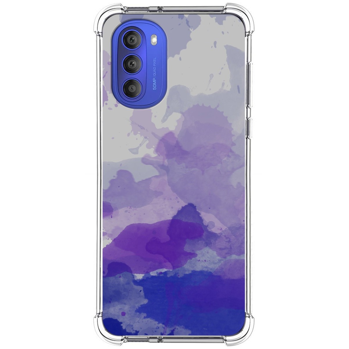 Funda Silicona Antigolpes para Motorola Moto G51 5G diseño Acuarela 09 Dibujos