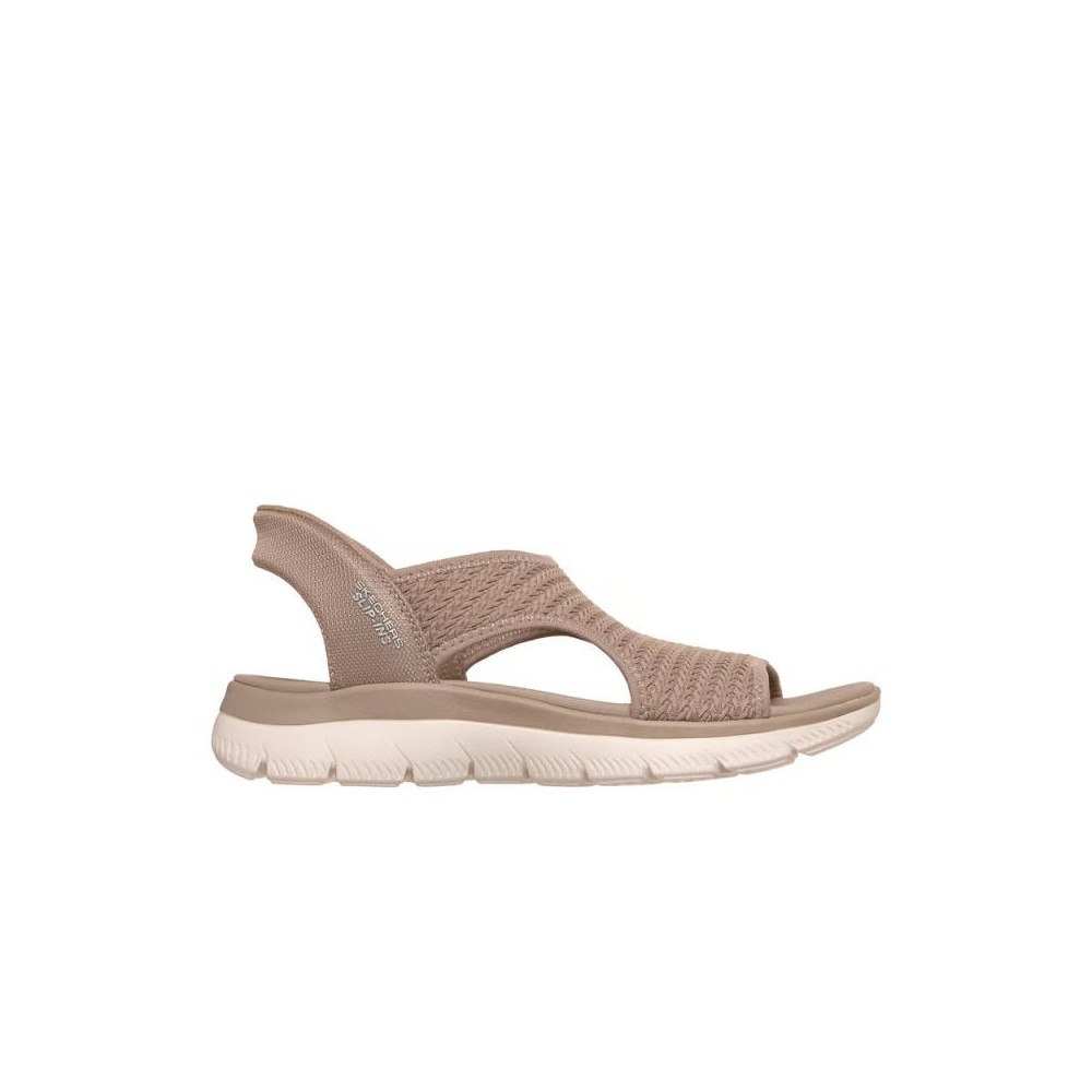 Sandalias Planas Skechers Summits - Sweetly Evolved Mujer Taupe