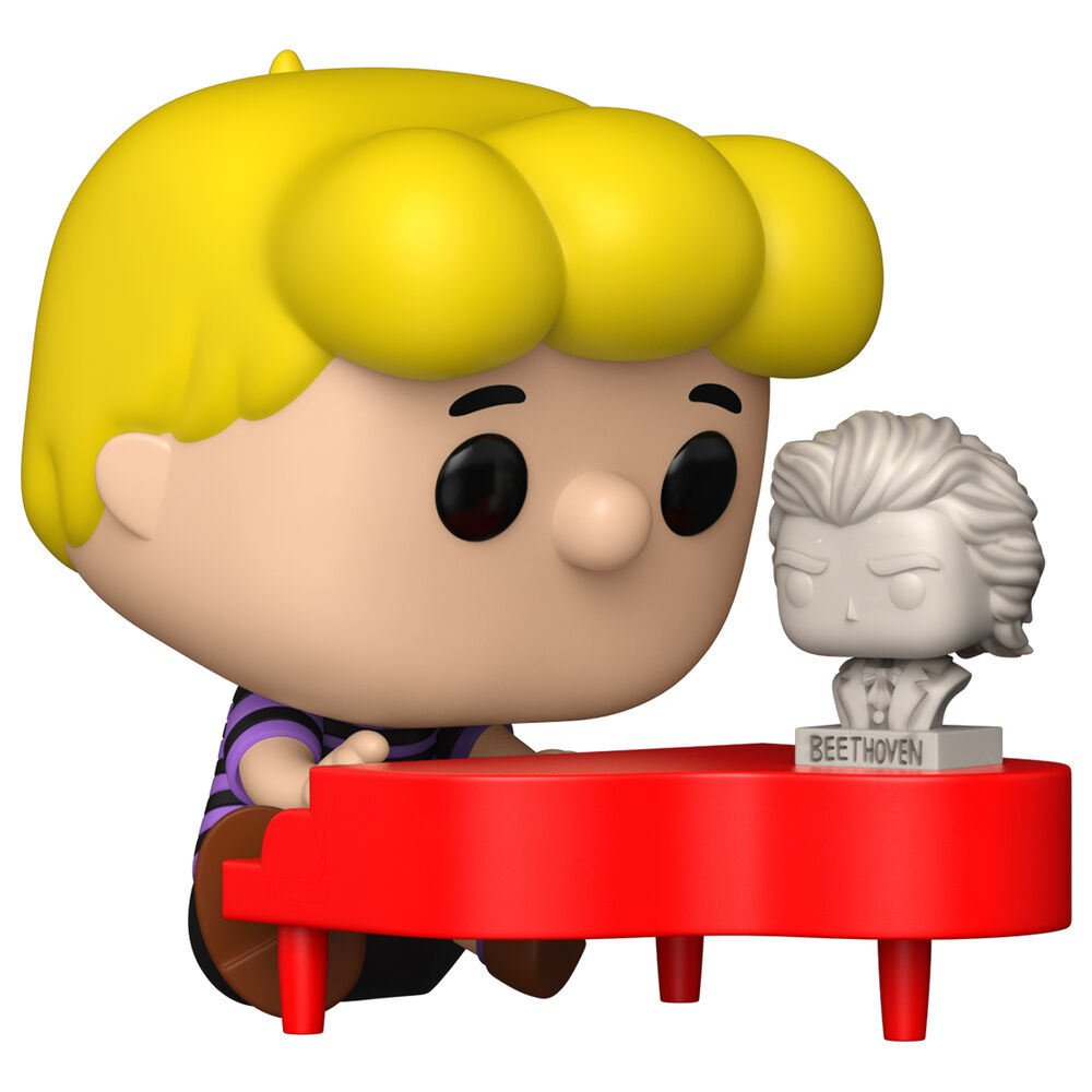 Funko Pop! Premium: Peanuts - Schroeder with Piano and Beethoven - Figura de Vinilo Coleccionable - Idea de Regalo - Mercancía Oficial - Juguetes para niños y Adultos