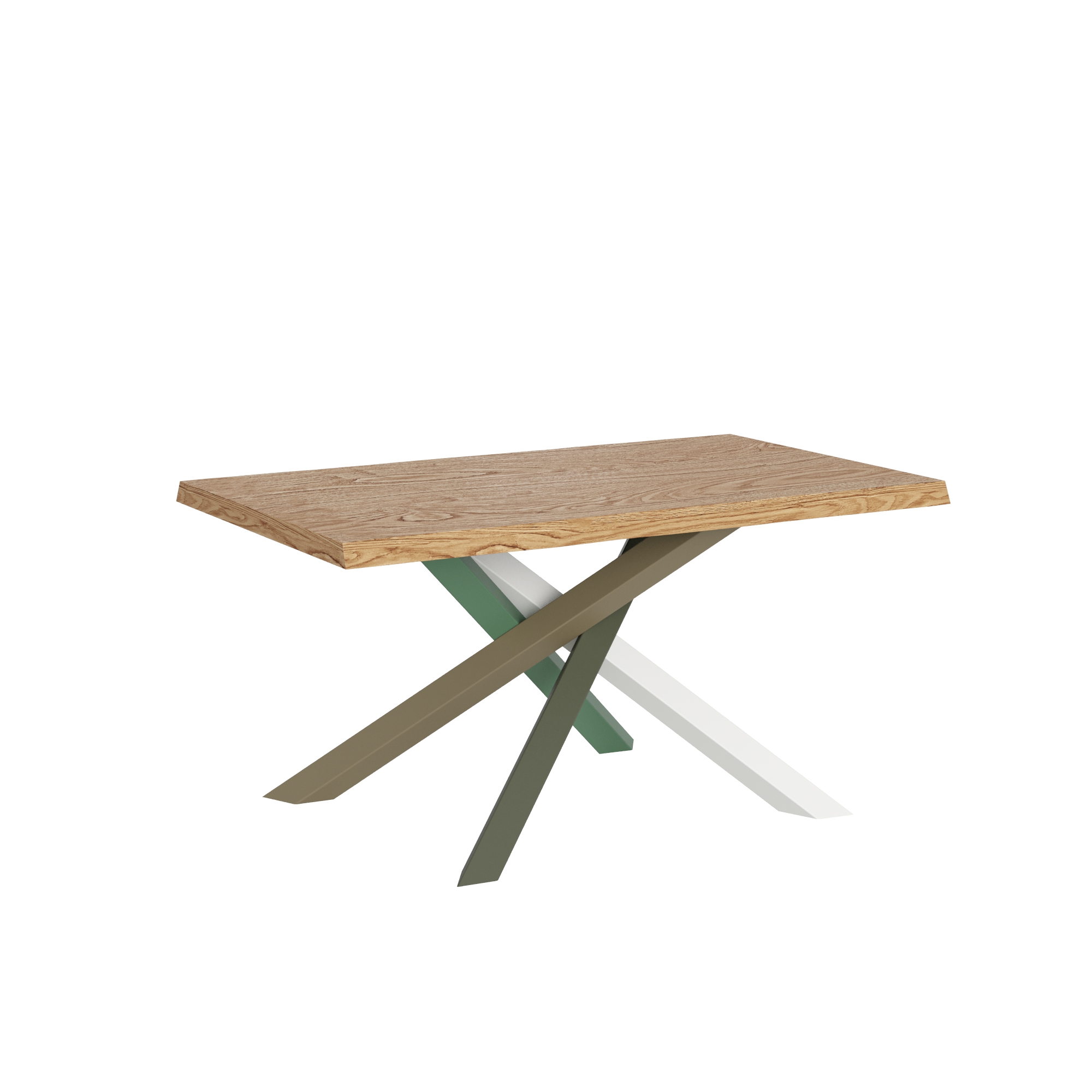 Mesa extensible 90x160/260 cm Versalux patas roble descortezado 4/A - Itamoby