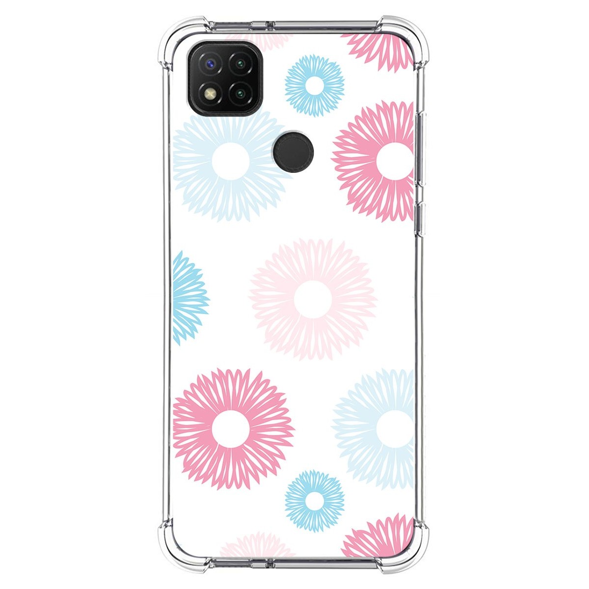 Funda Silicona Antigolpes para Xiaomi Redmi 9C diseño Flores 06 Dibujos