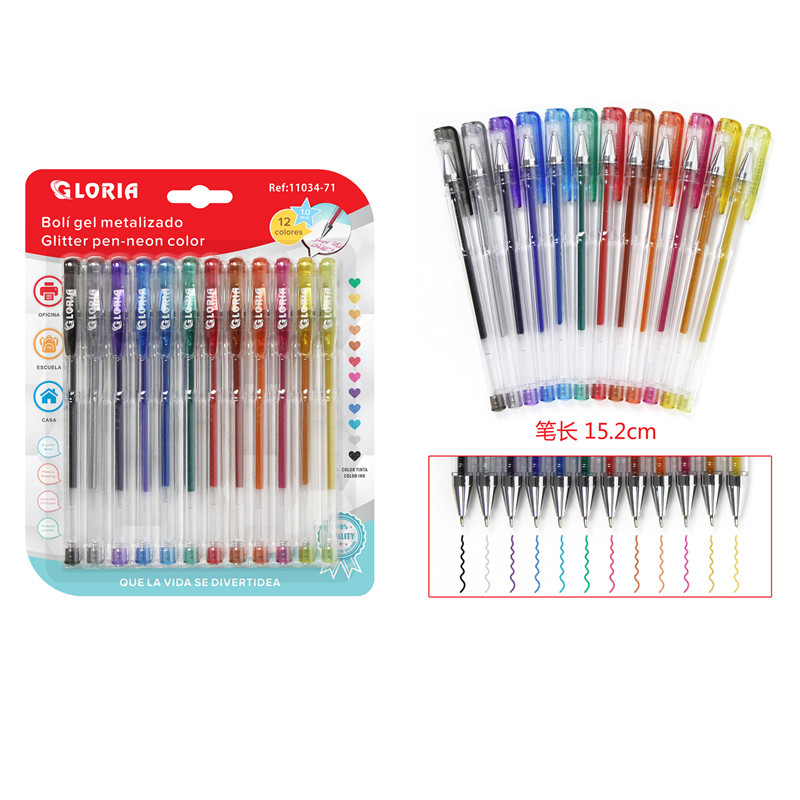 Bolígrafos de gel de colores, juego de bolígrafos de gel, incluye metálico,  colores pastel, neón, purpurina para libros de colorear para adultos