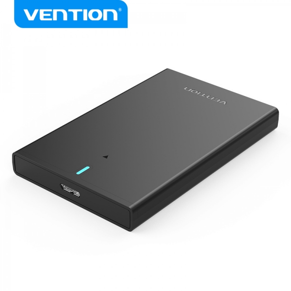 Vention caja externa para disco duro de 2.5” usb 3.0 a micro usb sin tornillos - color negro