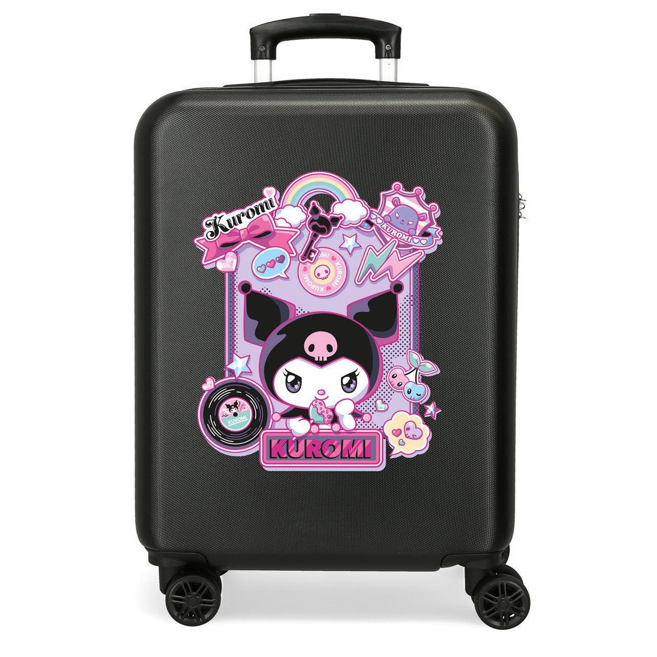 Maleta de cabina Sanrio Kuromi ABS con capacidad de 41,8L Negro