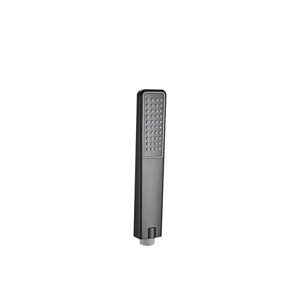 IMEX HENK MDH013/NG Teleducha rectangular de diseño ergonómico fabricado en ABS con un acabado negro
