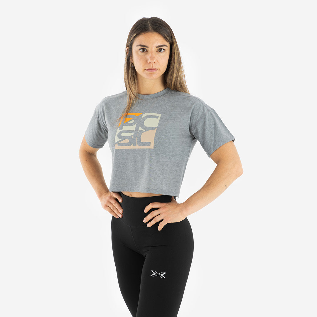 Camiseta Premium Crop Manga Corta Mujer PICSIL SPORT