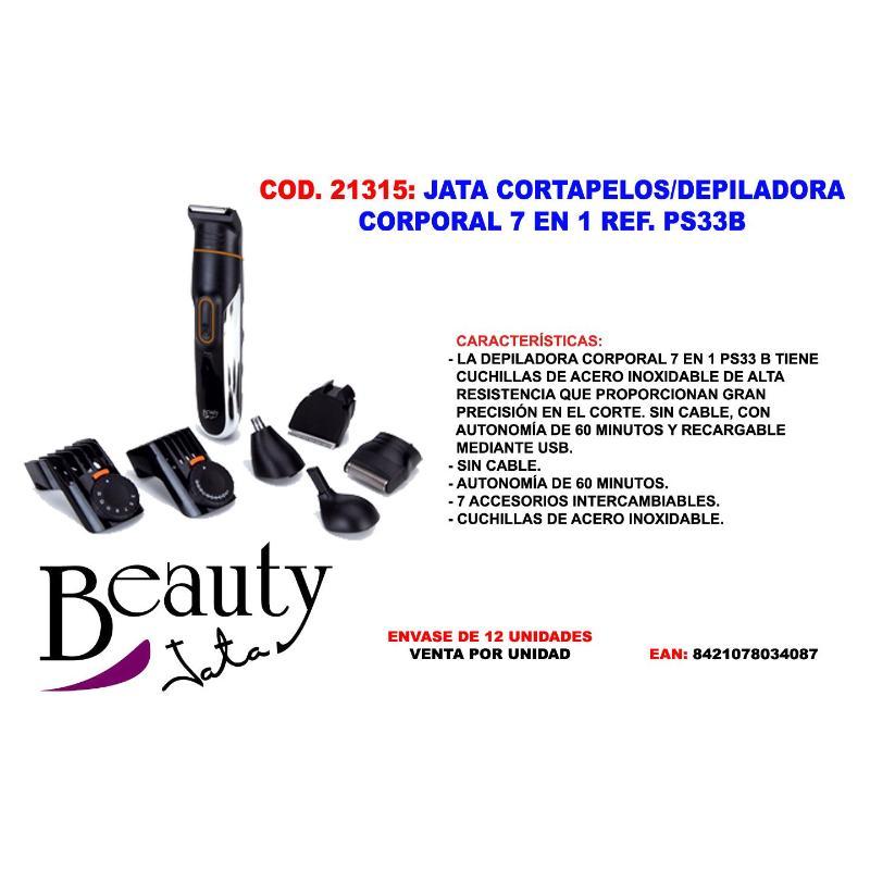 Jata cortapelos-depiladora corporal 7 en 1 ps33b