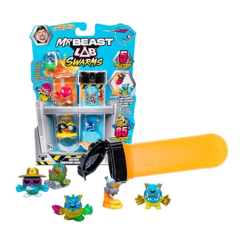 MR BEAST LAB SWARMS PACK 5 FIGURAS – ENTRA AL UNIVERSO DE MR BEAST CON TU PROPIO EQUIPO