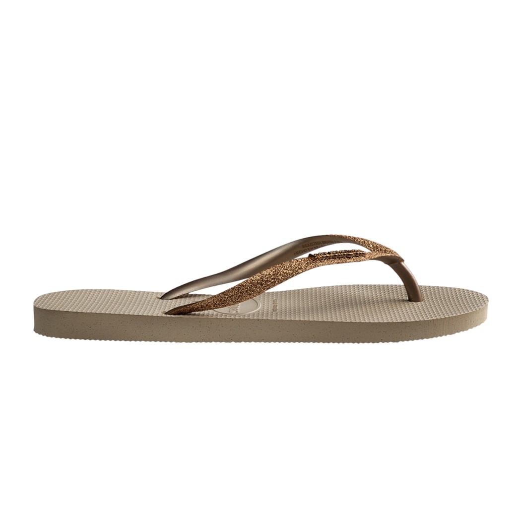 Chanclas Havaianas Slim Glitter Beige 4146975-0154