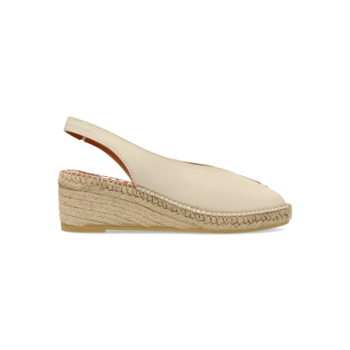 Viguera - Sandalias alpargata de cuña piel bombeada con plantilla de gel acolchada para mujer, muy ligeras y flexibles, 5 cm