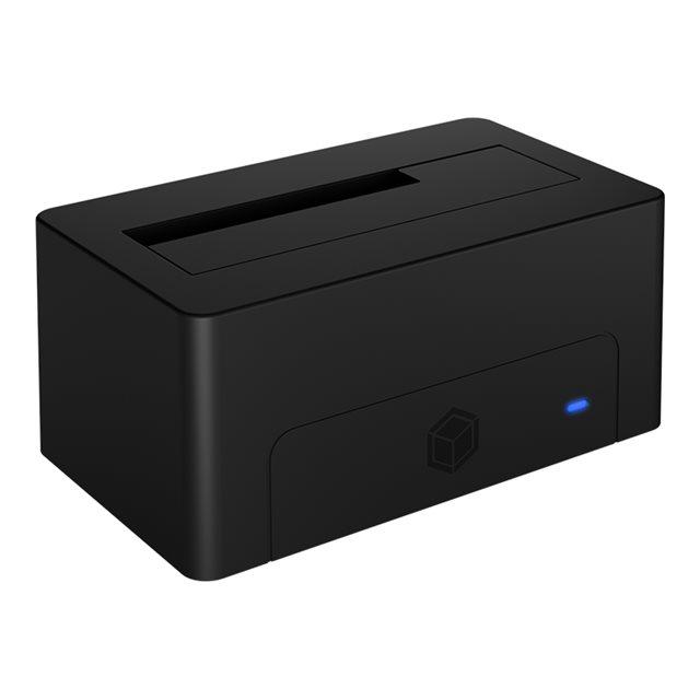 Raidsonic | Icy Box | Estación de acoplamiento IB-1121-U3 para 1 SATA I/II/III de 2,5"/3,5", USB 3.2 Gen 1 y fuente de alimentación