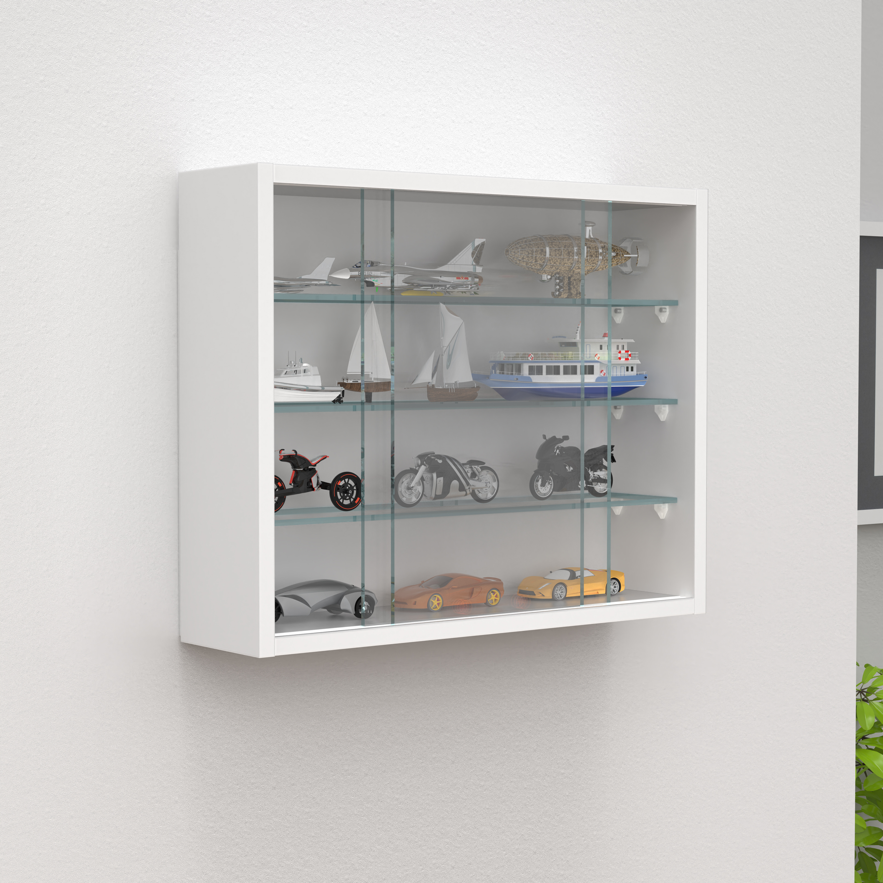 Vitrina mural de cristal de madera Vitrina mural Vitrina de coleccionista Drivalo S Vitrina mural de cristal de madera Vitrina mural Vitrina de coleccionista Drivalo S