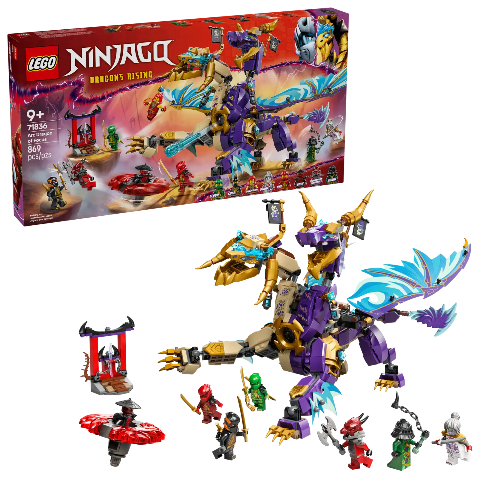 LEGO LEGO NINJAGO Dragón de la Concentración Arc 71836