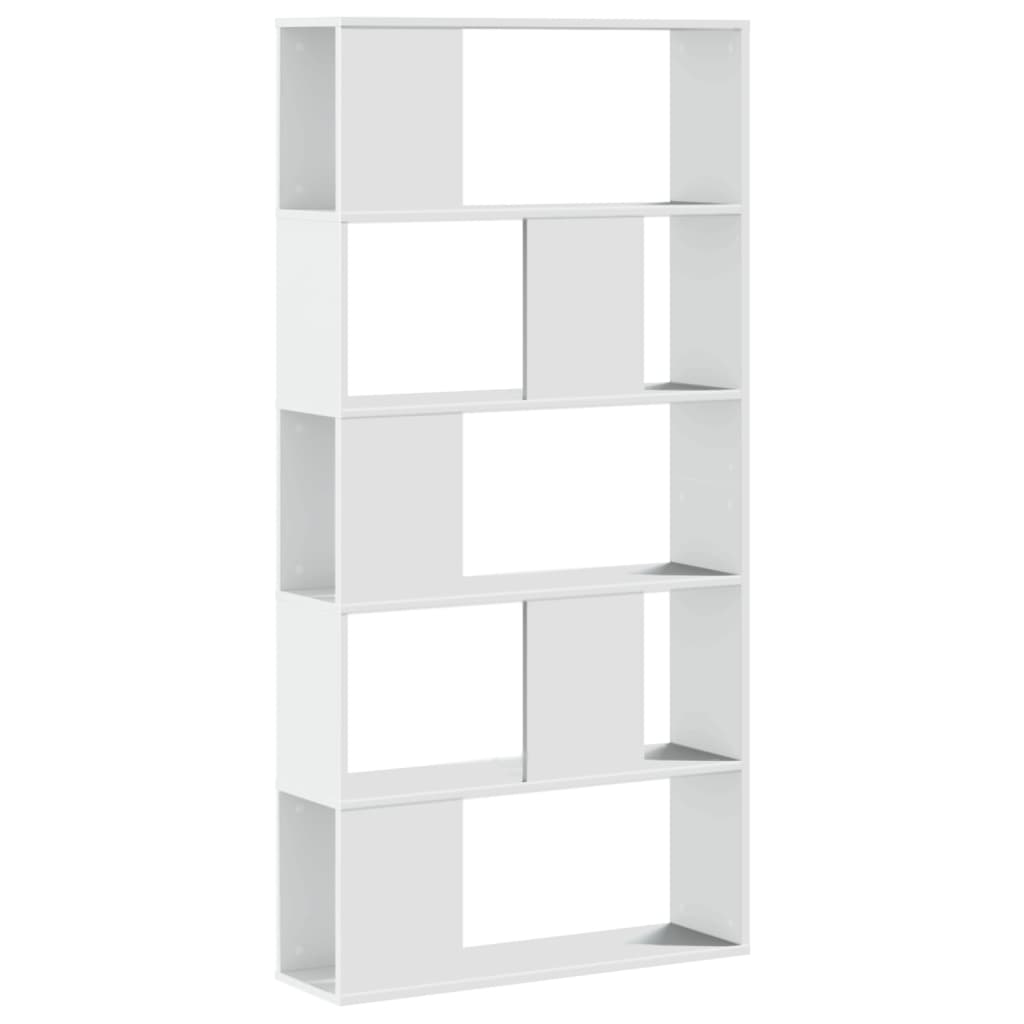 Estantería Vidaxl 5 Niveles Madera Ingeniería 80,5x23,5x162,5 Cm Blanco